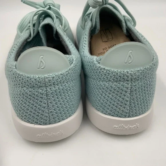 Allbirds TPIW8 Women's Light Blue Knit Lace Up Sneakers Size 8 - Picture 6 of 8